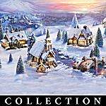 Thomas Kinkade The Lord's Perfect Christmas Morning Musical Village Collection